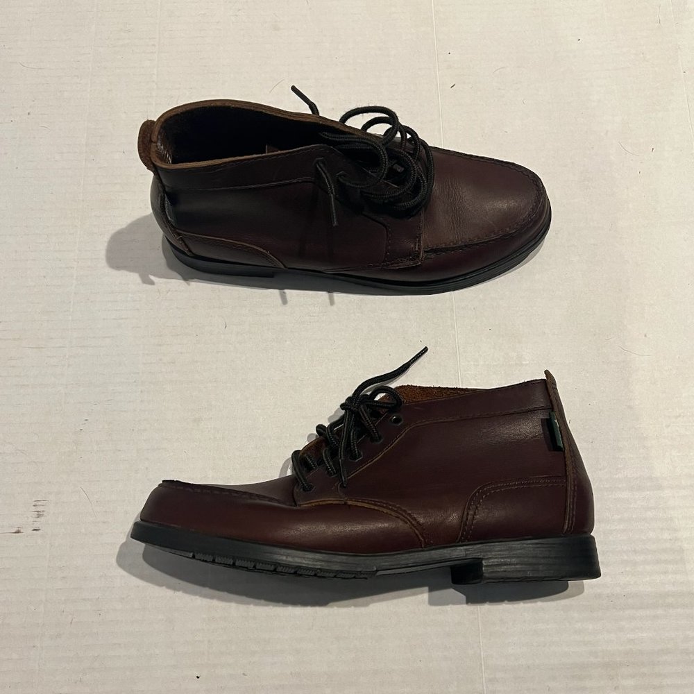 Eastland Vintage Brown Leather Moc Toe US Chukka Boots USA Made - Womens Size 10